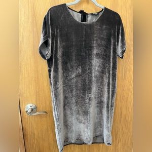 Velvet shift dress